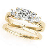 Engagement Rings Cluster Sides - TN50055-E