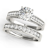 Engagement Rings Single Row Channel Set - TN50284-E