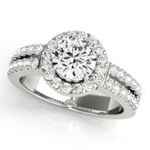 Engagement Rings Halo Round - TN50378-E