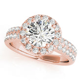 Engagement Rings Halo Round - TN50425-E