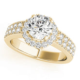 Engagement Rings Halo Round - TN50494-E