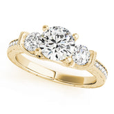 Engagement Rings 3 Stone Round - TN50529-E