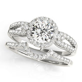 Engagement Rings Halo Round - TN50537-E