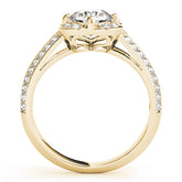 Engagement Rings Halo Round - TN50569-E