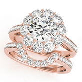 Engagement Rings Halo Round - TN50578-E