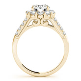 Engagement Rings Halo Round - TN50584-E