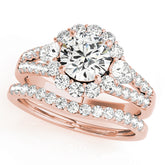 Engagement Rings Halo Round - TN50585-E