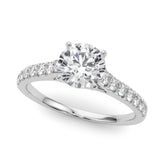 Engagement Rings Single Row Prong Set - TN50655-E