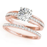 Engagement Rings Single Row Prong Set - TN50666-E