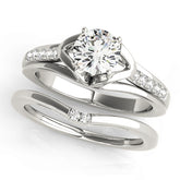 Engagement Rings Single Row Prong Set - TN50790-E
