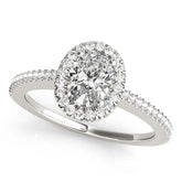 Engagement Rings Halo Oval - TN50816-E
