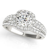 Engagement Rings Halo Round - TN50829-E