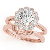 Engagement Rings Halo Round - TN50833-E