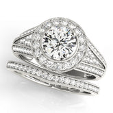 Engagement Rings Halo Round - TN50839-E
