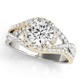Engagement Rings Halo Round - TN50849-E