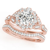 Engagement Rings Halo Round - TN50868-E