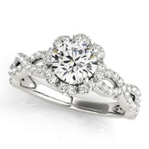 Engagement Rings Halo Round - TN50870-E