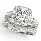Engagement Rings Halo Round - TN50875-E