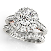 Engagement Rings Halo Round - TN50879-E