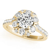 Engagement Rings Halo Round - TN50885-E