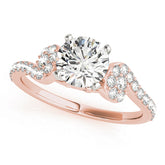 Engagement Rings Single Row Prong Set - TN50889-E