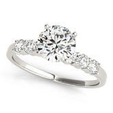 Single Row Engagement Ring - TN51097-E