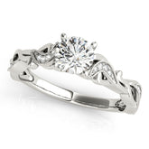Engagement Ring With Twisted Shank - TN51109-E