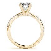 Twisted Dia Shank Engagement Ring - TN51121-E
