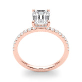 Single Row Emerald Cut Center - TN51163-E