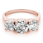 Engagement Rings 3 Stone Round - TN81073