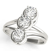 Engagement Rings 3 Stone Round - TN81523
