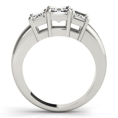 Engagement Rings 3 Stone Emerald - TN81981