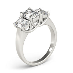 Engagement Rings 3 Stone Emerald - TN81986