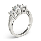 Engagement Rings 3 Stone Oval - TN82574