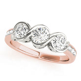 Engagement Rings 3 Stone Round - TN82757
