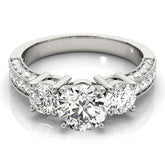 Engagement Rings 3 Stone Round - TN83237