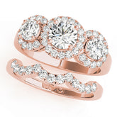 Engagement Rings 3 Stone Round - TN83540