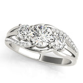 Engagement Rings 3 Stone Round - TN83825