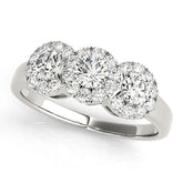 Engagement Rings 3 Stone Round - TN84006