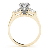 Engagement Rings 3 Stone Traps & Halfmoons - TN84111