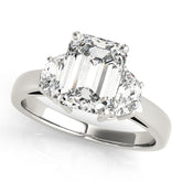 Engagement Rings 3 Stone Traps & Halfmoons - TN84113