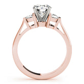 Engagement Rings 3 Stone Traps & Halfmoons - TN84114