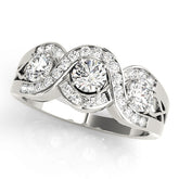 Engagement Rings 3 Stone Round - TN84119