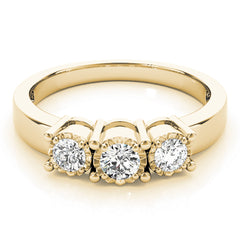Engagement Rings 3 Stone Round - TN84142