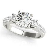 Engagement Rings 3 Stone Round - TN84177