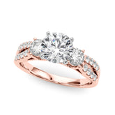 Engagement Rings 3 Stone Round - TN84277