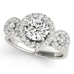 Engagement Rings Halo Round - TN84336-B
