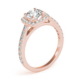 Cathedral Round Halo Engagement Ring - TN85151