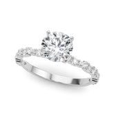Marquise & Round Engagement Ring - TN85298