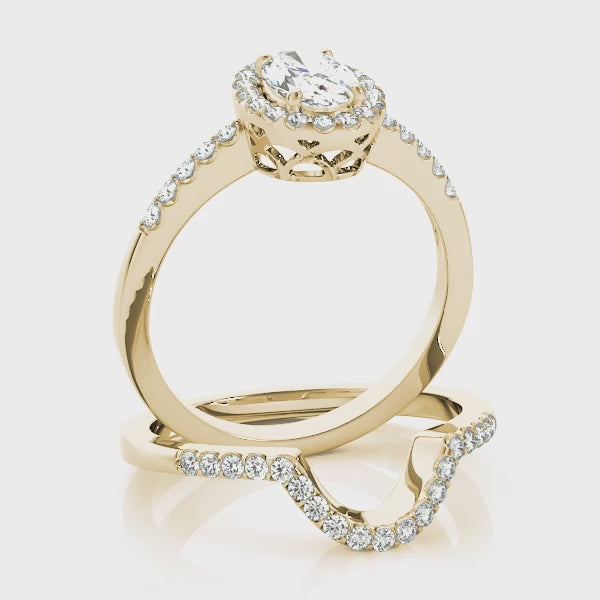 Engagement Rings Halo Oval - TN83497